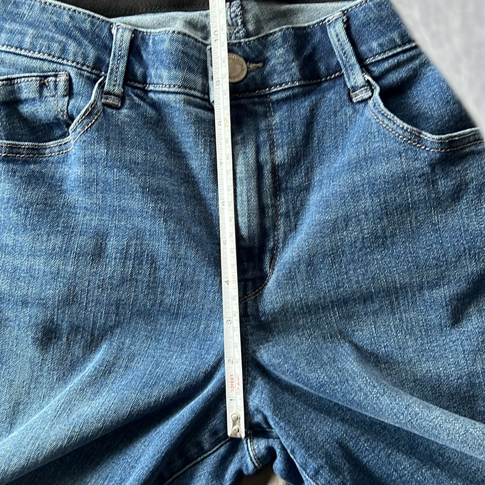 Wit and Wisdom Cropped Raw Edge Denim Jean Womens Sz 12 Petite - Picture 12 of 15